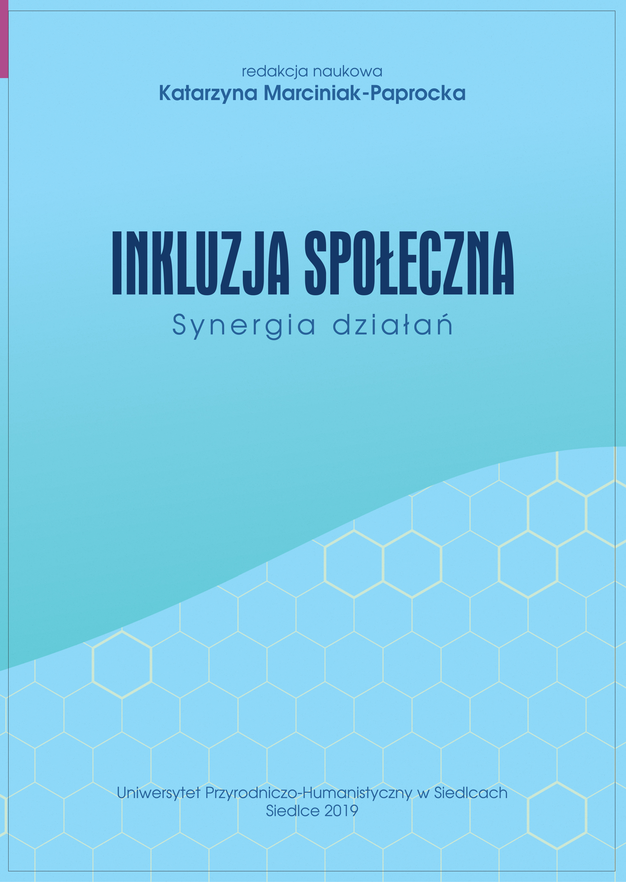 okładka książki Inkluzja społeczna. Synergia działań. Synergia działań